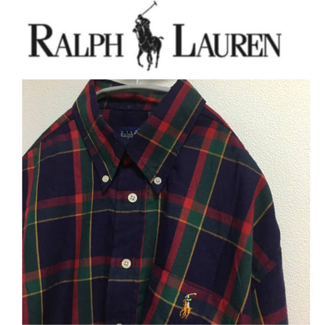 Ralph Lauren(ラルフローレン)のラルフローレン チェック 半袖 ゴージャスカラー シャツ 柄シャツ メンズのトップス(シャツ)の商品写真