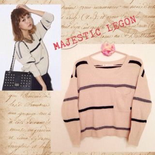 マジェスティックレゴン(MAJESTIC LEGON)のマジェ＊ボーダーニット(ニット/セーター)