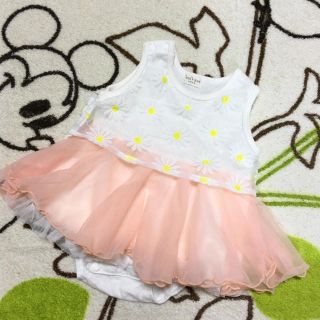 キッズズー(kid’s zoo)のkid’s zoo♡チュール付きロンパース(カバーオール)