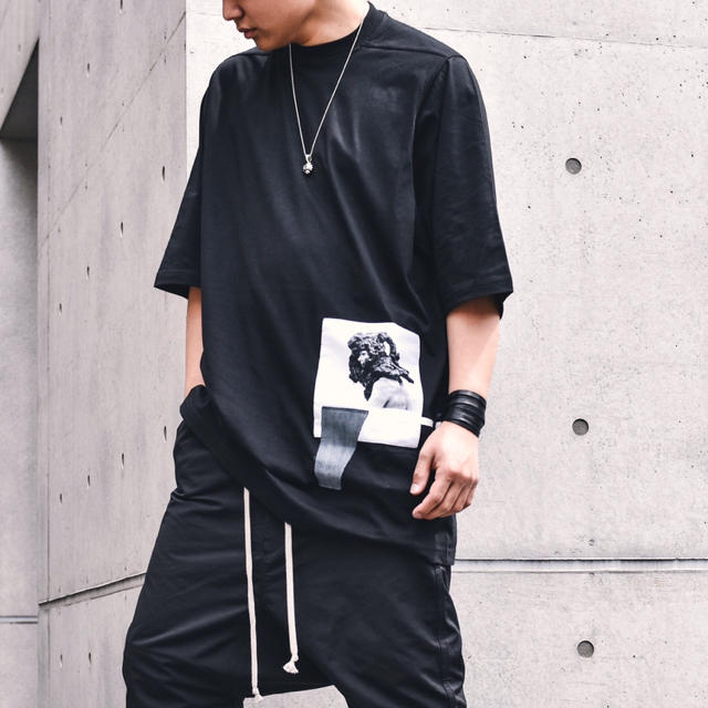 rick owens drkshdw ジャンボパッチTシャツトップス