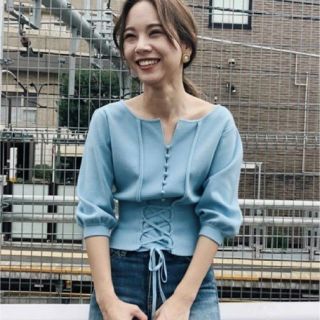 アメリヴィンテージ(Ameri VINTAGE)の新品 Ameri アメリ コルセットライクサマーニット Corset knit(ニット/セーター)