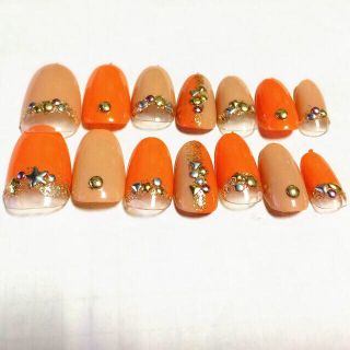 オレンジnail