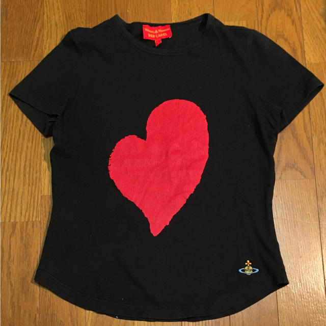 Vivienne Westwood(ヴィヴィアンウエストウッド)のヴィヴィアンウエストウッド ハートプリント Tシャツ レディースのトップス(Tシャツ(半袖/袖なし))の商品写真