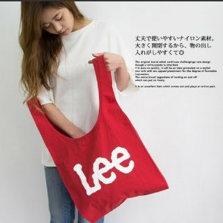 リー(Lee)のLee コンビニエントバッグ レッド エコバッグ(トートバッグ)