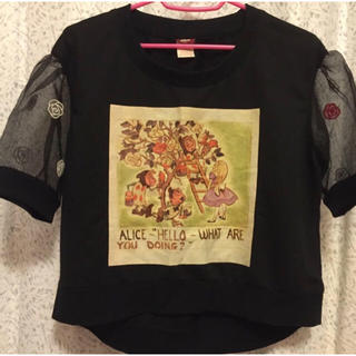シークレットハニー(Secret Honey)のアリス薔薇Tシャツ(Tシャツ(半袖/袖なし))