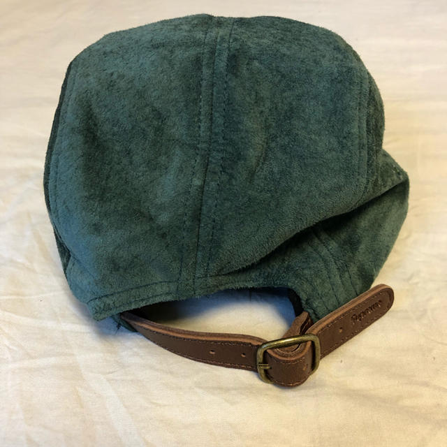 Supreme(シュプリーム)のSupreme 18ss Suede Camp Cap Green メンズの帽子(キャップ)の商品写真