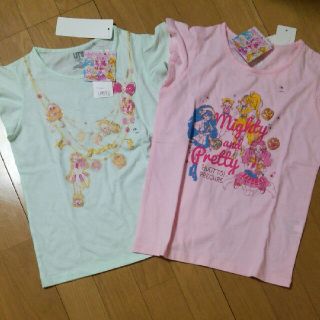 ユニクロ(UNIQLO)のユニクロ×HUGっと！プリキュア Tシャツ ２枚セット 新品(Tシャツ/カットソー)