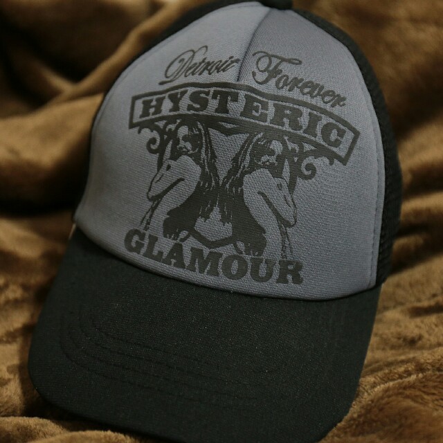 大幅に値引き HYSTERIC GLAMOUR ダブルガール キャップ 帽子 ブラック