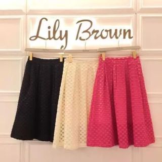 リリーブラウン(Lily Brown)のLily Brown 変形ギンガムスカート(ひざ丈スカート)