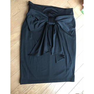 イマージュ(IMAGE)の黒のタイトスカート(ひざ丈スカート)
