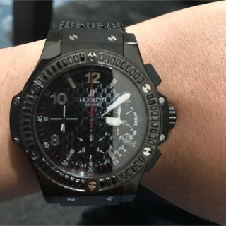 ウブロ(HUBLOT)のHUBLOTブラックパケット(ラバーベルト)