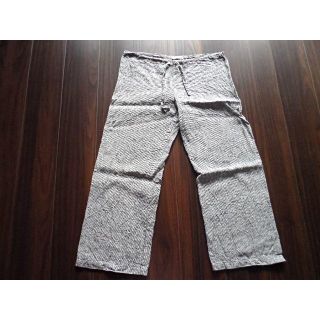 フォグリネンワーク(fog linen work)のfog linen work オワーズ リネンパンツ★千鳥格子★フォグ 麻100(カジュアルパンツ)