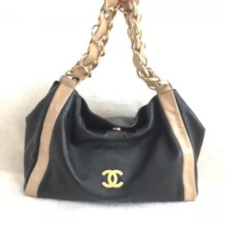 シャネル(CHANEL)のCHANEL シャネル チェーンショルダー ハンドバッグ レザー(ハンドバッグ)