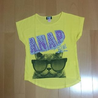 アナップ(ANAP)のANAP GIRL♡キャットプリントTシャツ XS(Tシャツ/カットソー)