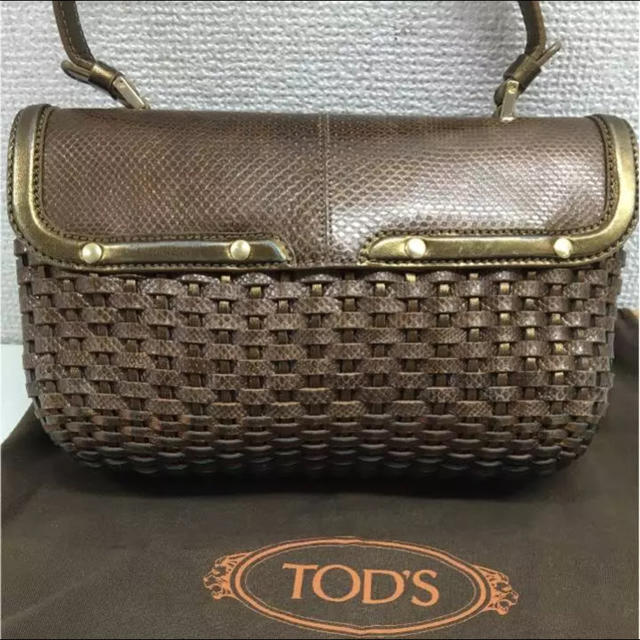 TOD'S(トッズ)のお値下げ！ トッズ レザー ミニ ハンドバック ゴールド レディースのバッグ(ハンドバッグ)の商品写真