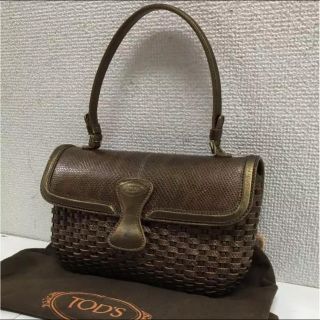 トッズ(TOD'S)のお値下げ！ トッズ レザー ミニ ハンドバック ゴールド(ハンドバッグ)