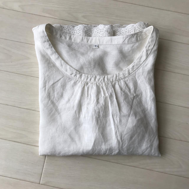 MUJI (無印良品)(ムジルシリョウヒン)のMUJI リネンブラウス レディースのトップス(シャツ/ブラウス(半袖/袖なし))の商品写真