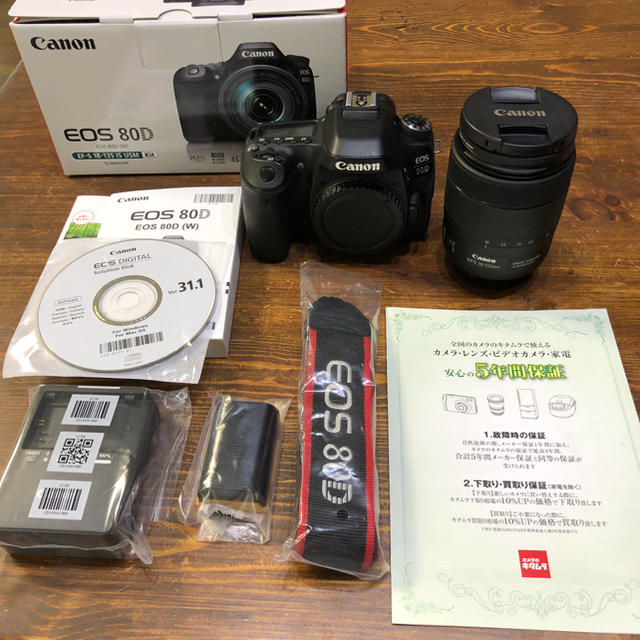 超安い品質 Canon - CANON EOS80D レンズキット デジタル一眼 - www
