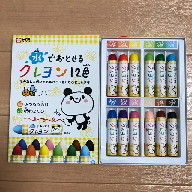 サクラクレパス(サクラクレパス)のomi様専用 【送料込】水でおとせるクレヨン12色 キッズ/ベビー/マタニティのおもちゃ(知育玩具)の商品写真