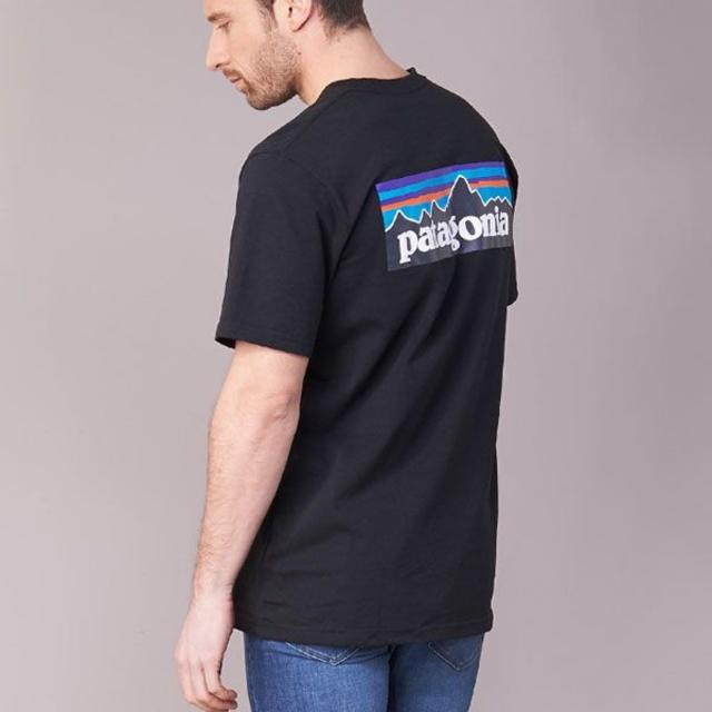 patagonia(パタゴニア)のパタゴニア patagonia S/S ロゴTシャツ サイズ：S　BLACK メンズのトップス(Tシャツ/カットソー(半袖/袖なし))の商品写真