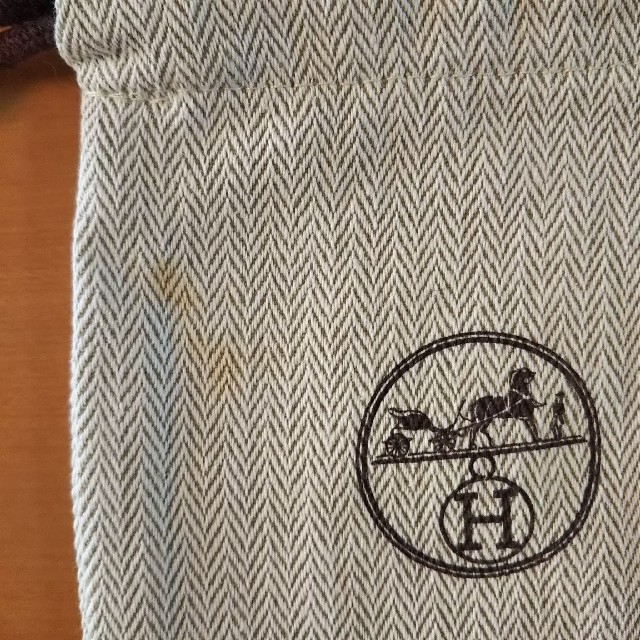 Hermes(エルメス)のエルメス HERMES 巾着 袋 布袋 保存袋 小物入れ アクセサリー入れ レディースのファッション小物(ポーチ)の商品写真