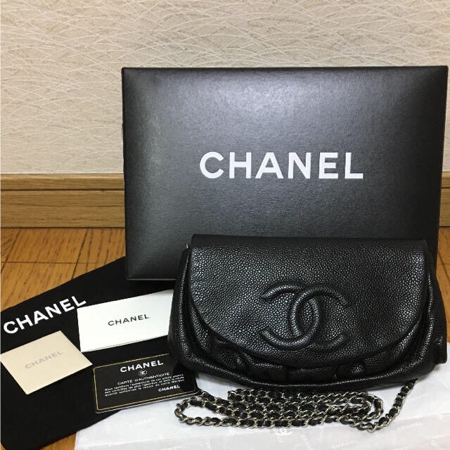 CHANEL(シャネル)のCHANEL チェーンウォレット 美品❣️ レディースのバッグ(ショルダーバッグ)の商品写真