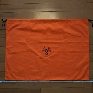 エルメス(Hermes)のエルメス HERMES オレンジ 大 巾着 袋 布袋 保存袋 (その他)