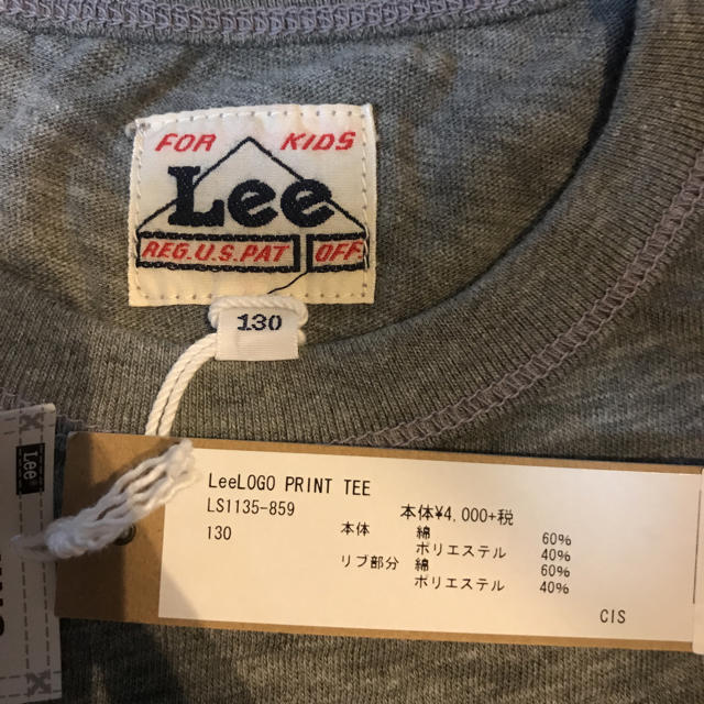 Lee(リー)のLee Tシャツ 新品 130 キッズ/ベビー/マタニティのキッズ服男の子用(90cm~)(Tシャツ/カットソー)の商品写真