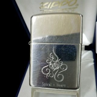 未使用品❤2004年Zippo❤スターリングシルバー❤スパイラルハート❤送料無料