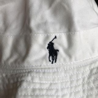 ラルフローレン(Ralph Lauren)の本物ラルフローレン バゲットハット 白 美品(ハット)