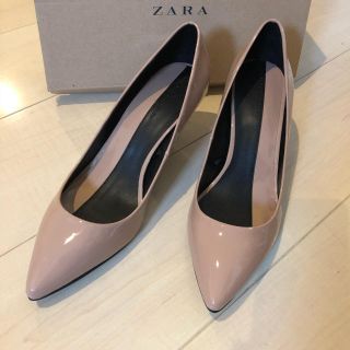 ザラ(ZARA)のZara ミディヒールパンプス 39(ハイヒール/パンプス)