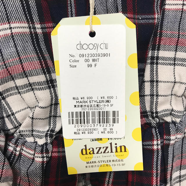 dazzlin(ダズリン)の【新品】ダズリン チェックワンピース レディースのワンピース(ミニワンピース)の商品写真