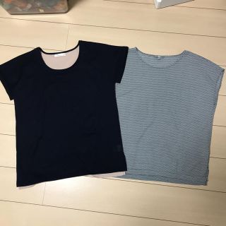 アズノゥアズピンキー(AS KNOW AS PINKY)のAS KNOW AS PINKY シフォンT-SHIRT＆ユニクロ  Tブラウス(シャツ/ブラウス(半袖/袖なし))