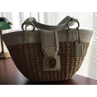 コーチ(COACH)のＣＯＡＣＨ（コーチ）10728カゴバッグ(かごバッグ/ストローバッグ)