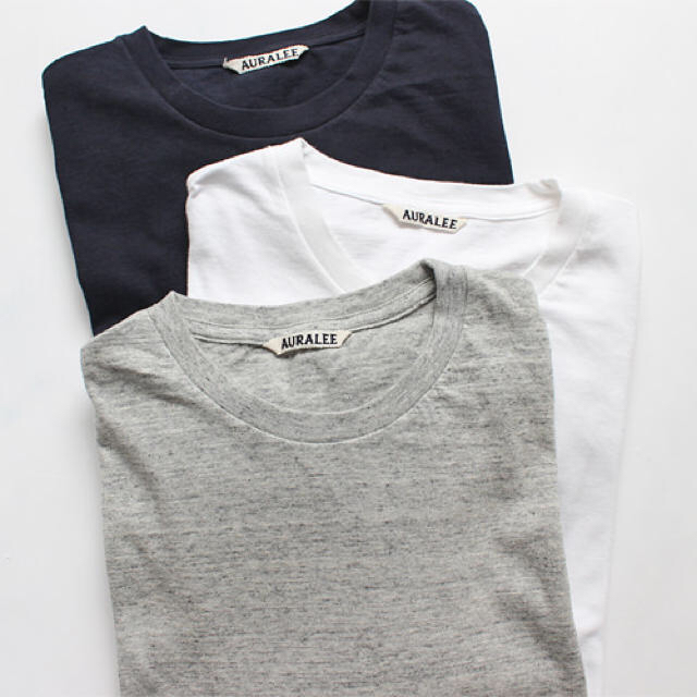 COMOLI(コモリ)のAURALEE  SEAMLESS CREW NECK TEE 美品 メンズのトップス(Tシャツ/カットソー(半袖/袖なし))の商品写真