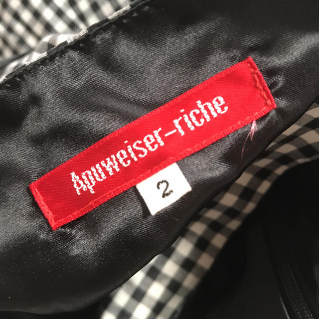 Apuweiser-riche(アプワイザーリッシェ)のギンガムチェック ワンピース レディースのワンピース(ミニワンピース)の商品写真