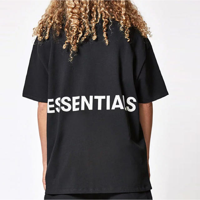 fear of god fog essentials  tee 黒 Mサイズメンズ