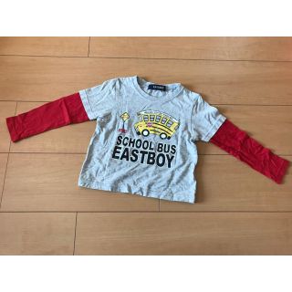 イーストボーイ(EASTBOY)の数回着 イーストボーイ 重ね着風長袖Tシャツ 100センチ(Tシャツ/カットソー)