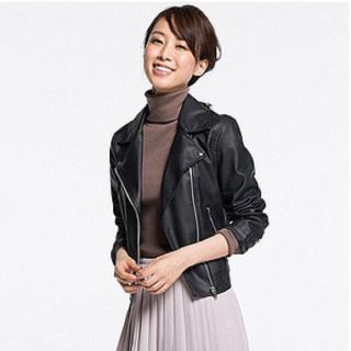 ユニクロ(UNIQLO)のふわんて様専用です 新品未使用 ユニクロ ライダースジャケット (ライダースジャケット)