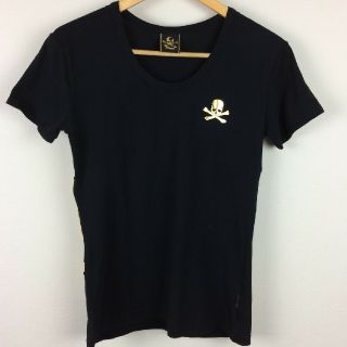 ロエン(Roen)の美品 Roen ロエン 半袖カットソー ブラック サイズM(Tシャツ/カットソー(半袖/袖なし))