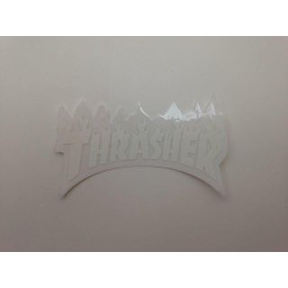 スラッシャー(THRASHER)の【THRASHER】フレームステッカー　ホワイト(その他)