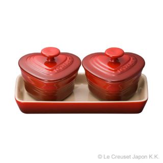 ルクルーゼ(LE CREUSET)の【新品】ル・クルーゼ プチラムカン・ダムールセット(食器)