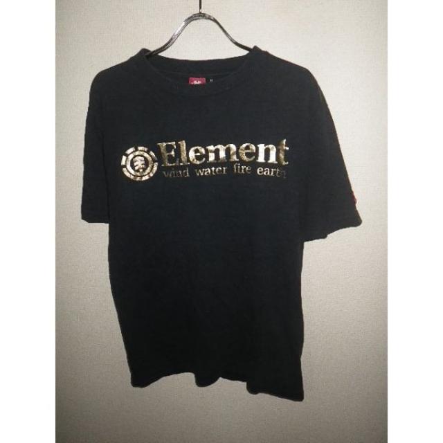 ELEMENT(エレメント)の838Element★エレメント★ゴールドプリントTシャツ★M★人気 メンズのトップス(Tシャツ/カットソー(半袖/袖なし))の商品写真