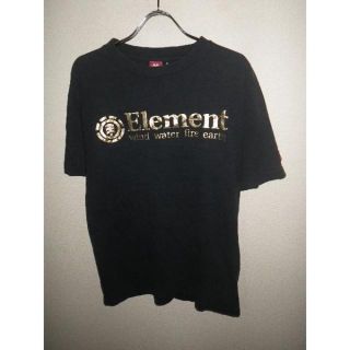 エレメント(ELEMENT)の838Element★エレメント★ゴールドプリントTシャツ★M★人気(Tシャツ/カットソー(半袖/袖なし))