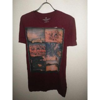 アメリカンイーグル(American Eagle)の839アメリカンイーグル★プリントTシャツ★XS★アメカジ★USA★人気(Tシャツ/カットソー(半袖/袖なし))