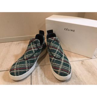 セリーヌ(celine)のCELINE セリーヌ LOVE LIFE ツイード スリッポン スニーカー(スニーカー)