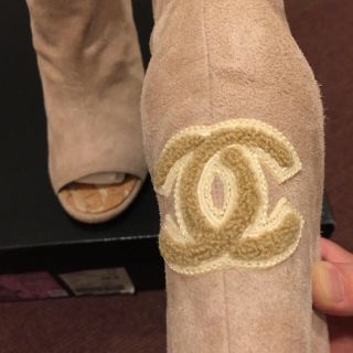 シャネル(CHANEL)のシャネル オープントゥブーツ(ブーツ)