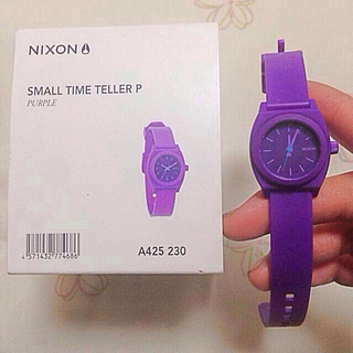 ニクソン(NIXON)のNIXON 腕時計 SMALL パープル(腕時計)