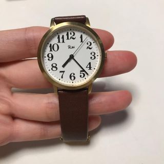 アルバ(ALBA)のriki watanabe⌚️濃茶ベルト時計(腕時計)