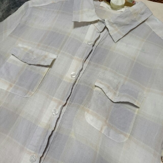 LOWRYS FARM(ローリーズファーム)の半袖チェックシャツ レディースのトップス(シャツ/ブラウス(半袖/袖なし))の商品写真
